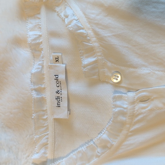 Lace romantic shirt, Ecru, size XL - Picture 9 of 10